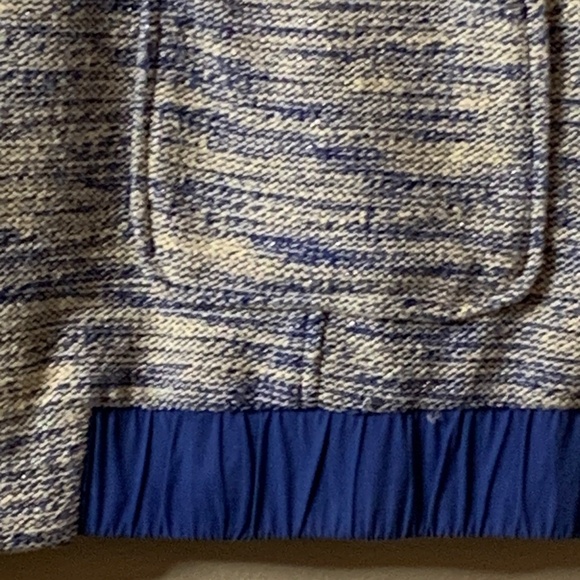 Isaac Mizrahi Live! Womens Size XL Cardigan Blue & White Full Zip Sweater - Picture 7 of 15